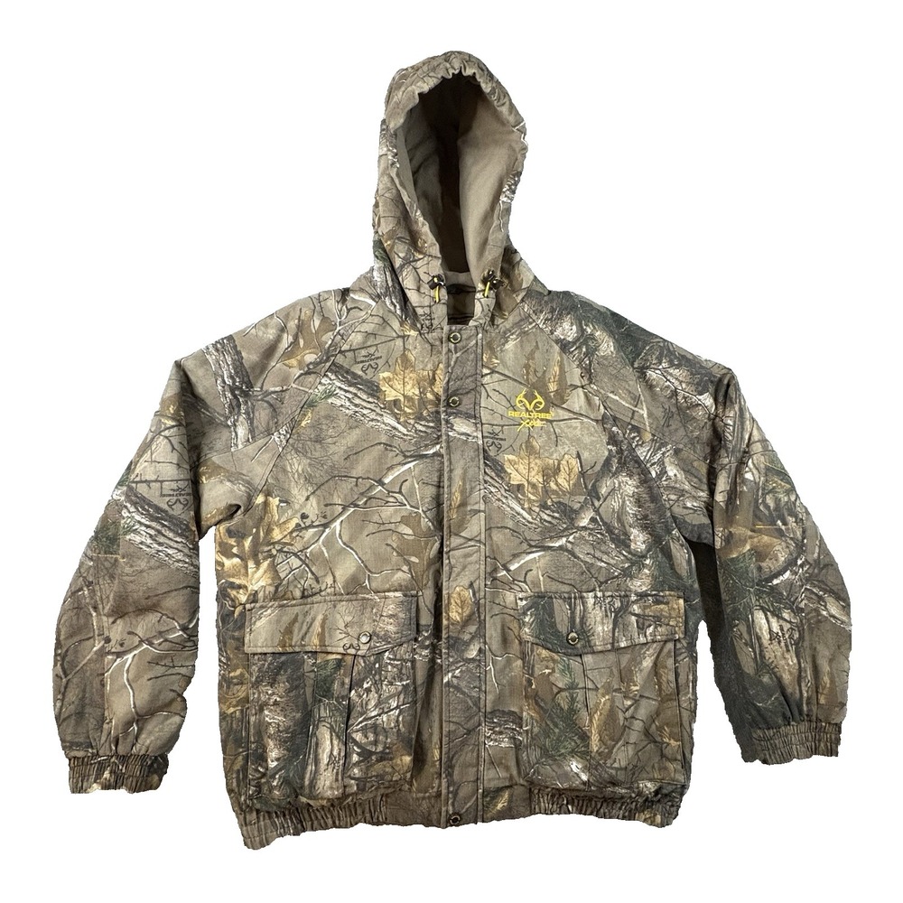 Realtree‎ Men's XL Camo Insulated Hooded Hunting Jacket Realtree Xtra Field Coat
